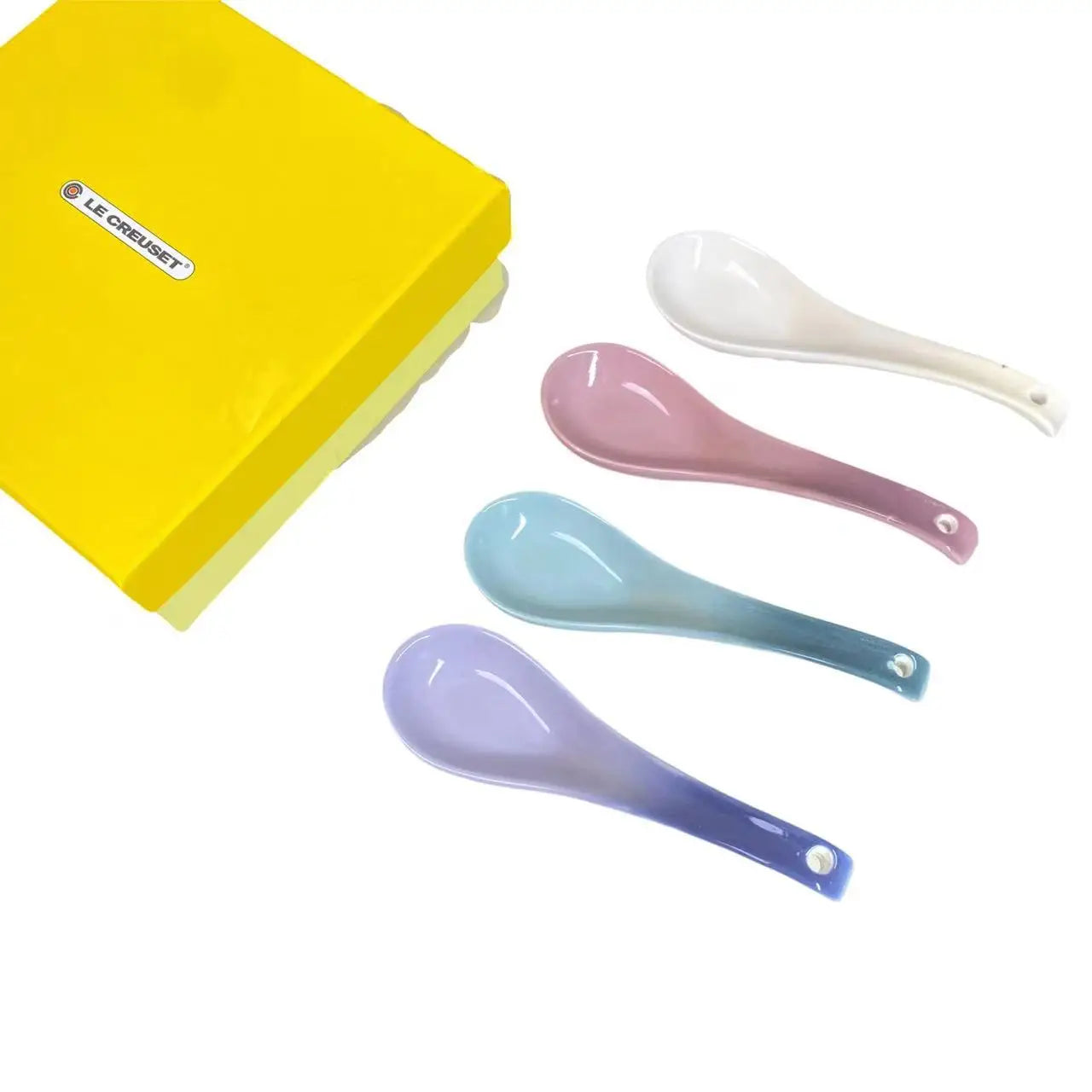 French LE CREUSET Rainbow Ceramic Chopsticks Healthy Dining Set Gift Box Colorful Tableware Home Kitchen Dining Accessories